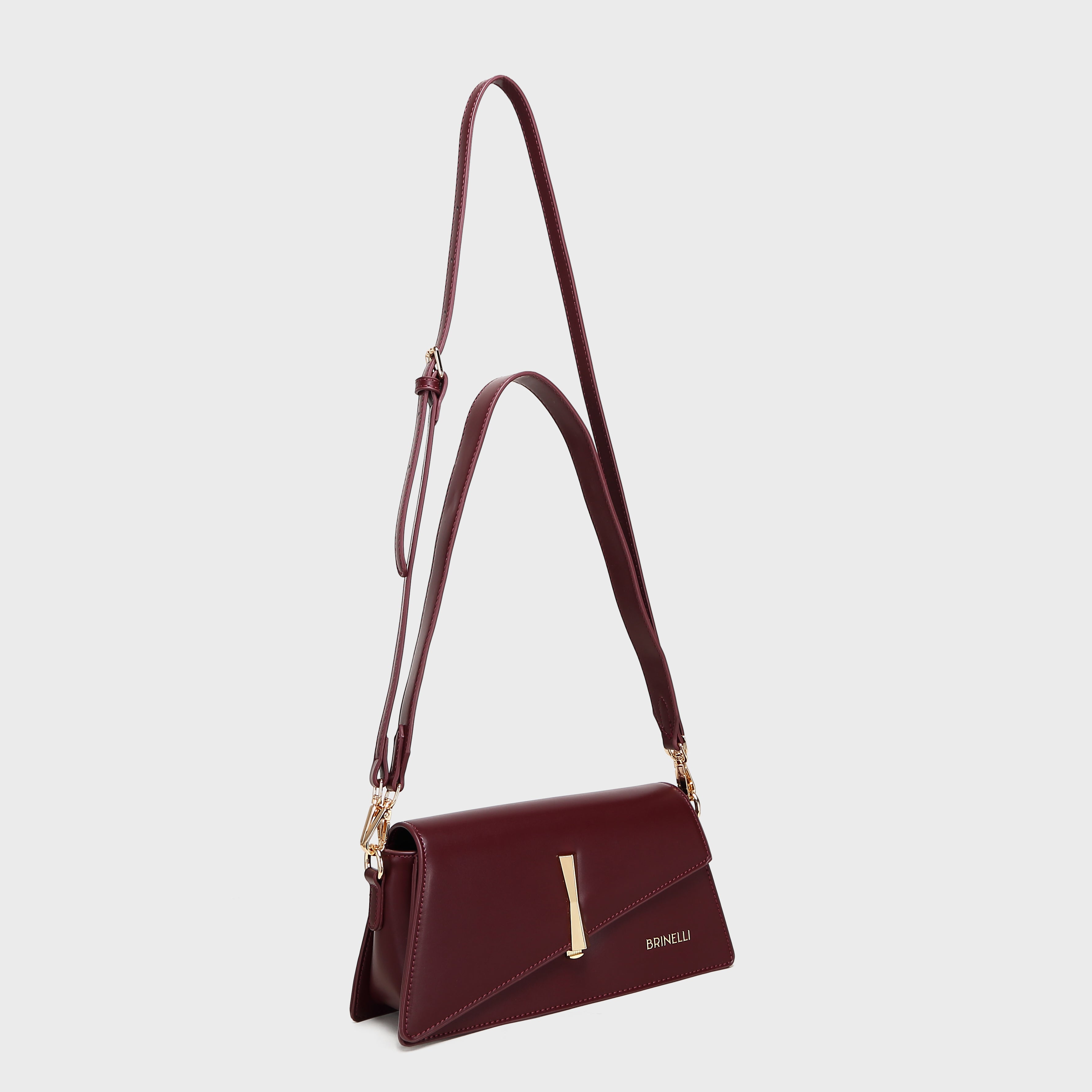 Brinelli Kestrel Crossbody Shoulder Bag Wine