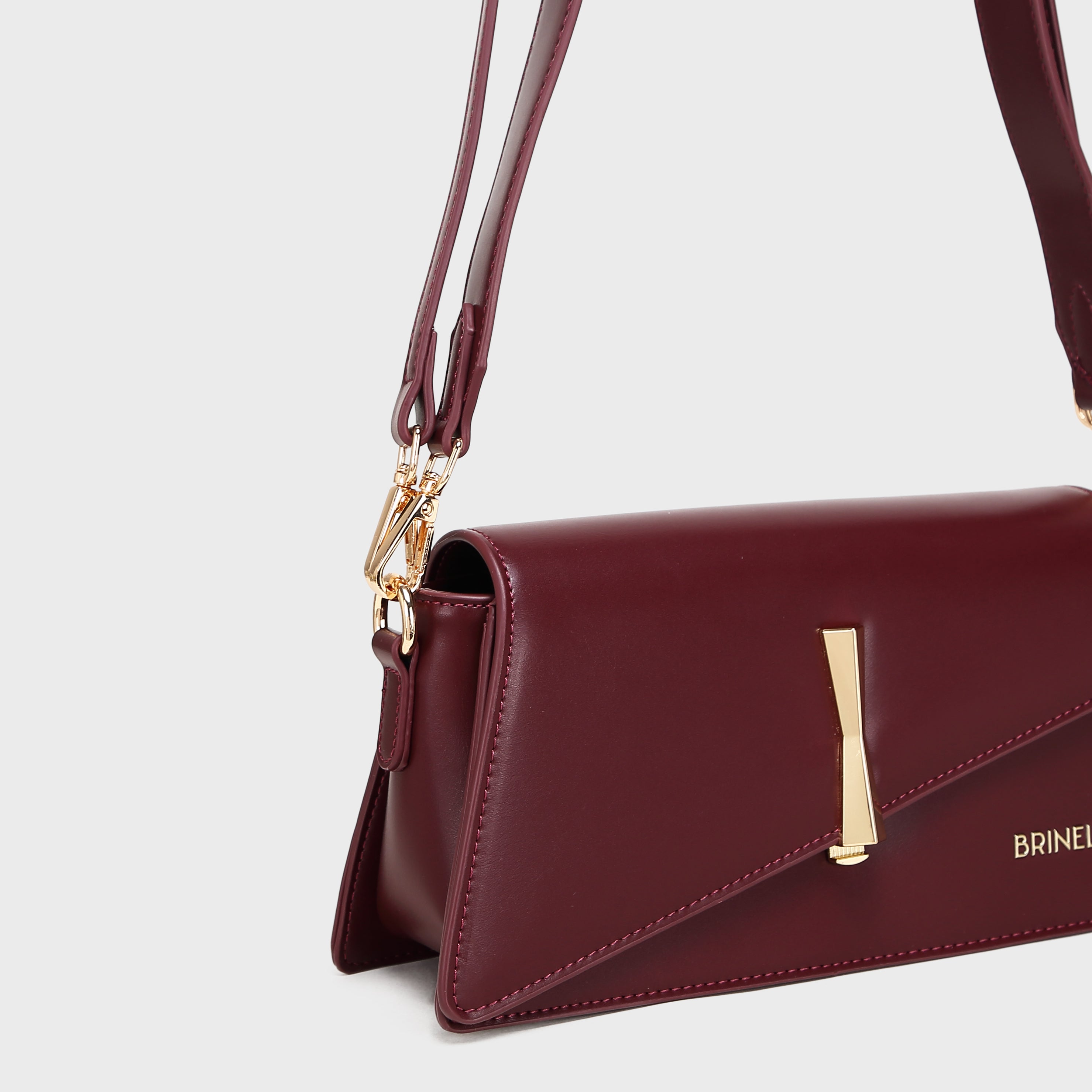 Brinelli Kestrel Crossbody Shoulder Bag Wine