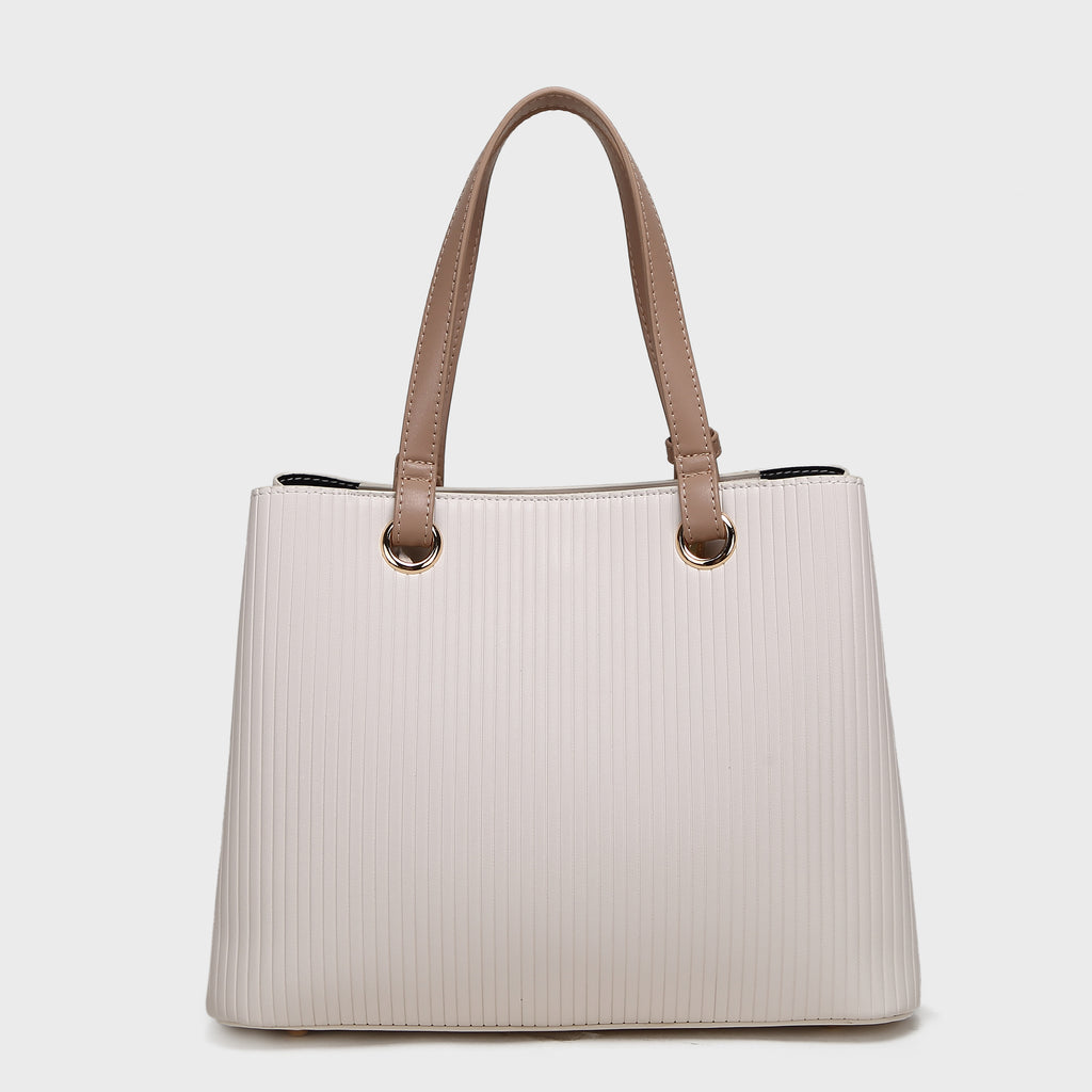 Brinelli Duchess  Structured Tote bag Beige & tan