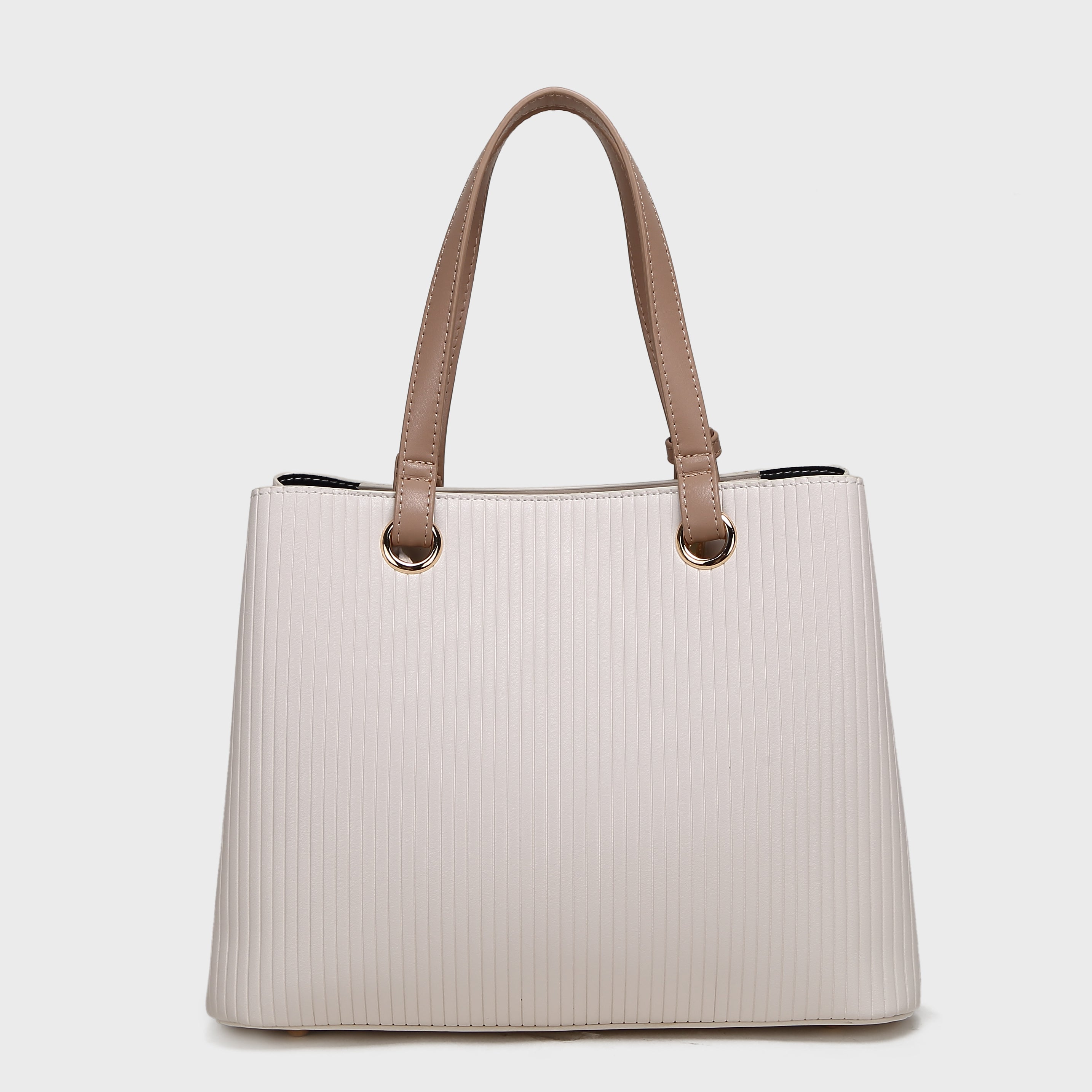 Brinelli Duchess  Structured Tote bag Beige & tan