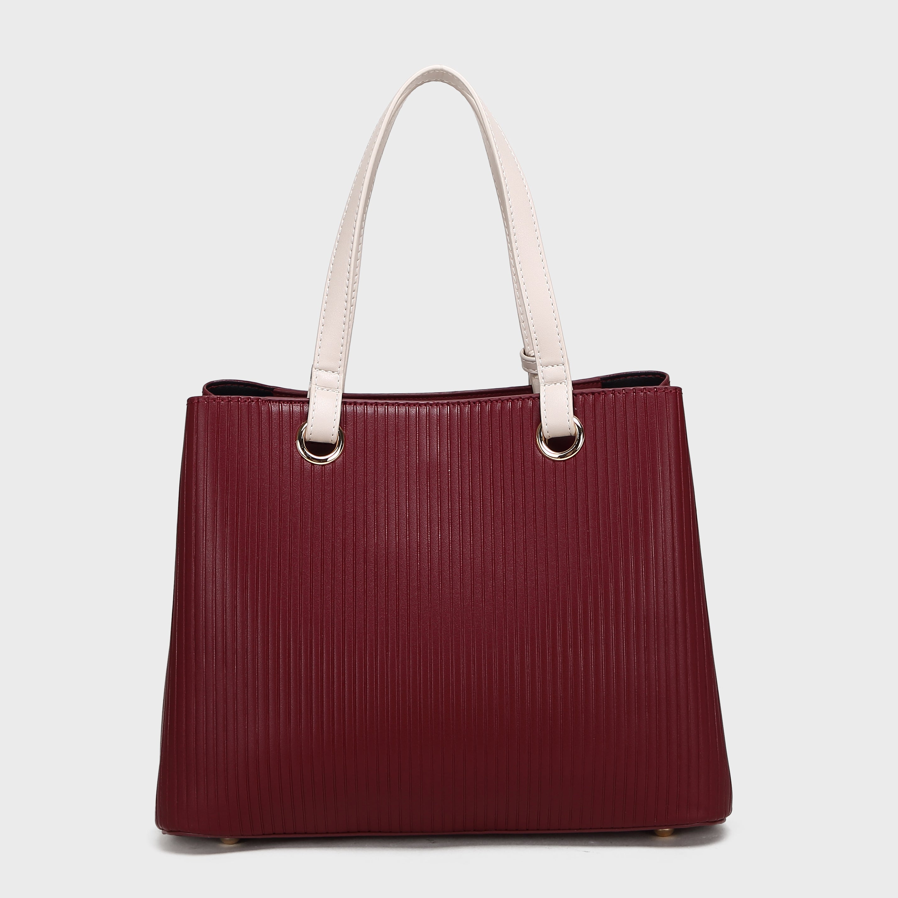 Brinelli Duchess  Structured Tote bag Wine & Ivory