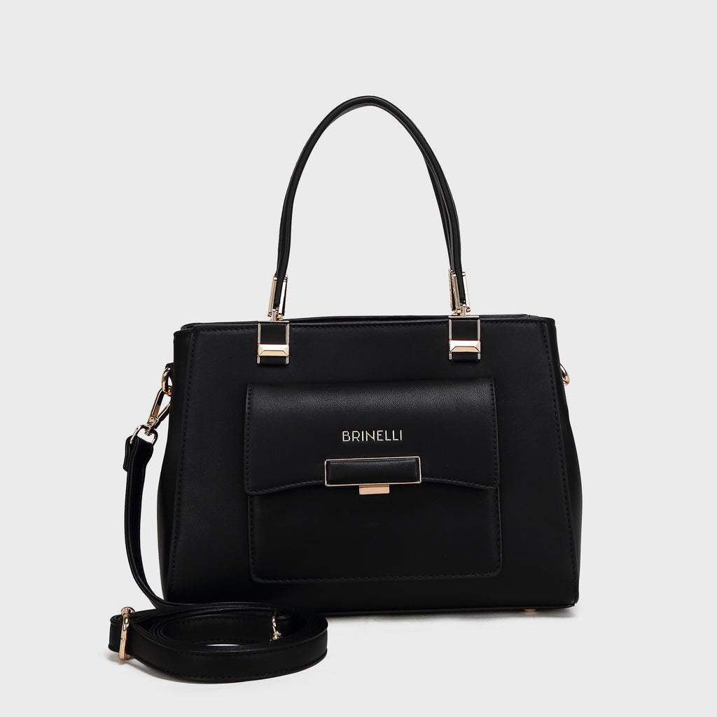 Brinelli Twofold Shoulder Tote Bag Black