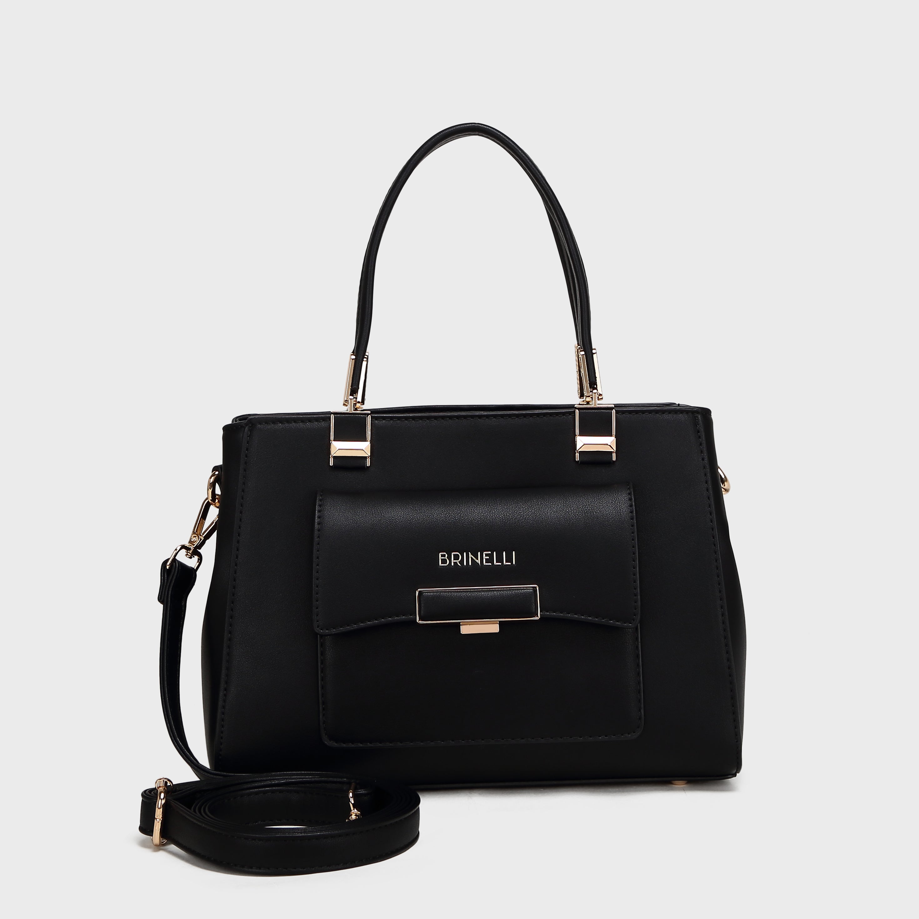 Brinelli Twofold Shoulder Tote Bag Black