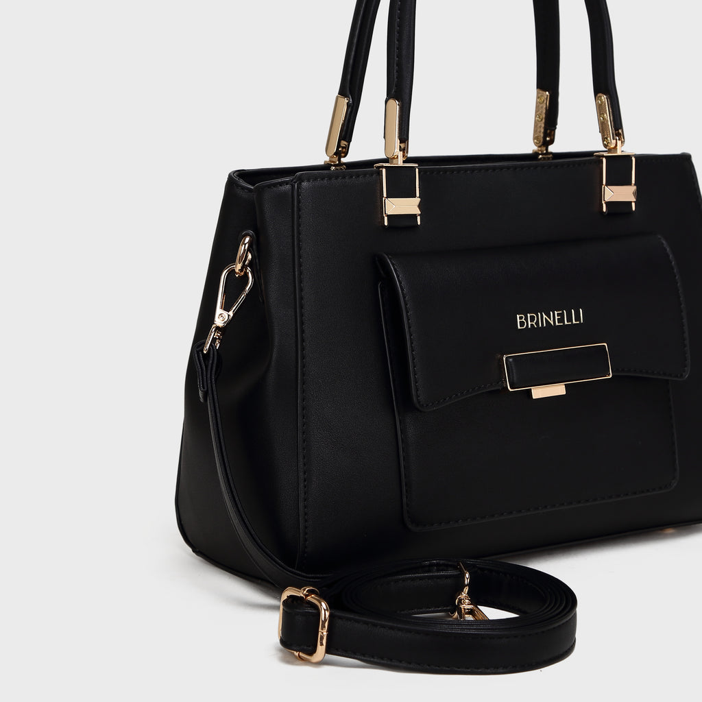 Brinelli Twofold Shoulder Tote Bag Black
