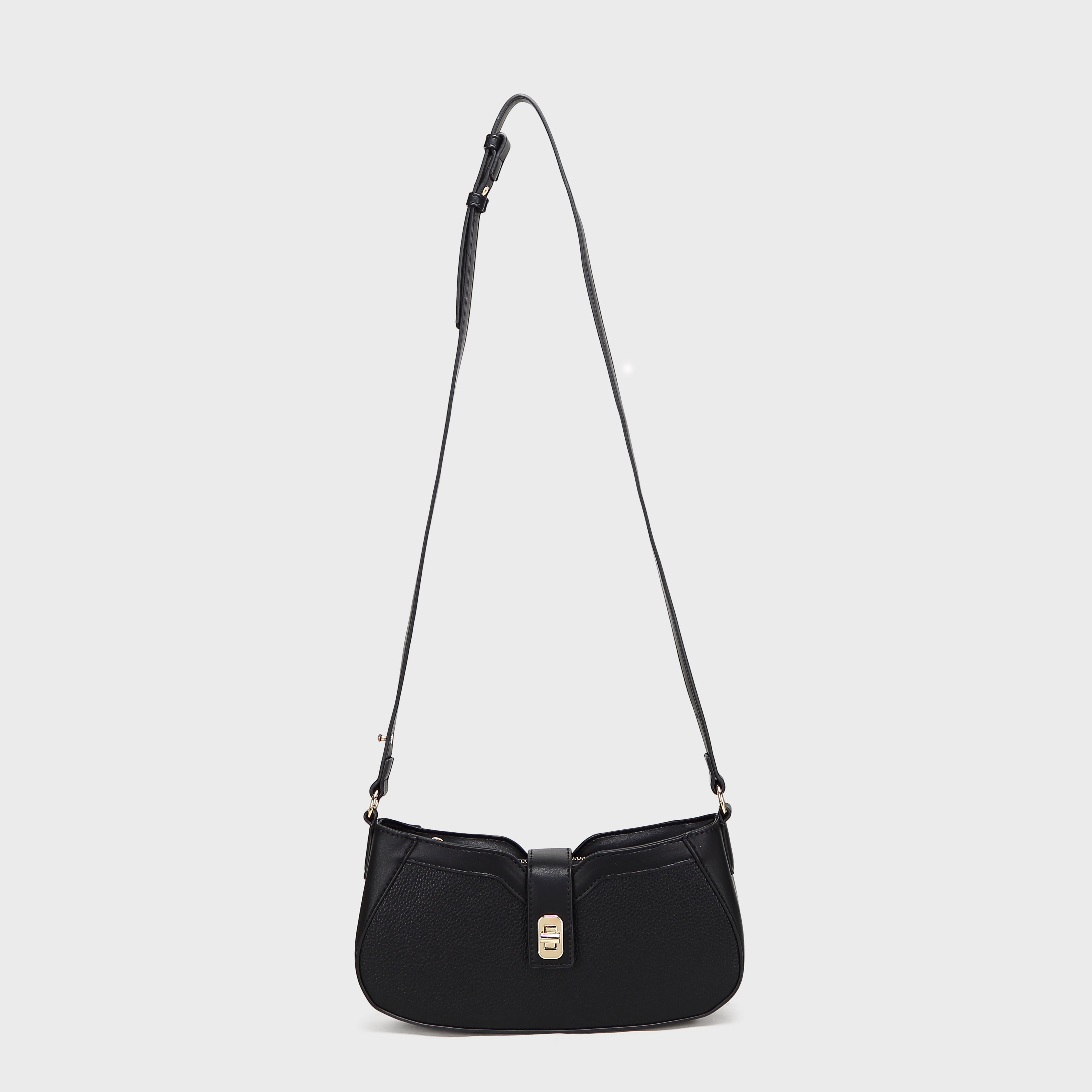 Brinelli Verona  Crossbody Shoulder Bag Black/Black