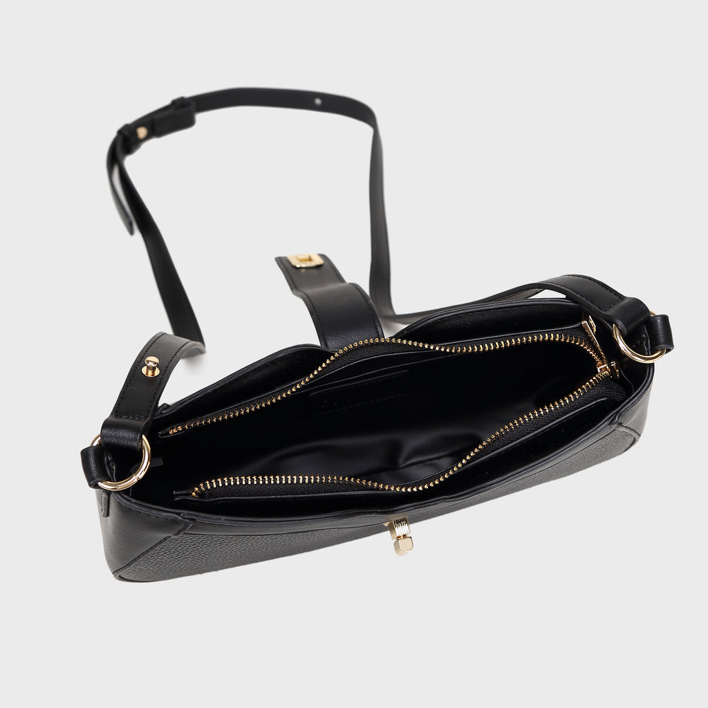 Brinelli Verona  Crossbody Shoulder Bag Black/Black