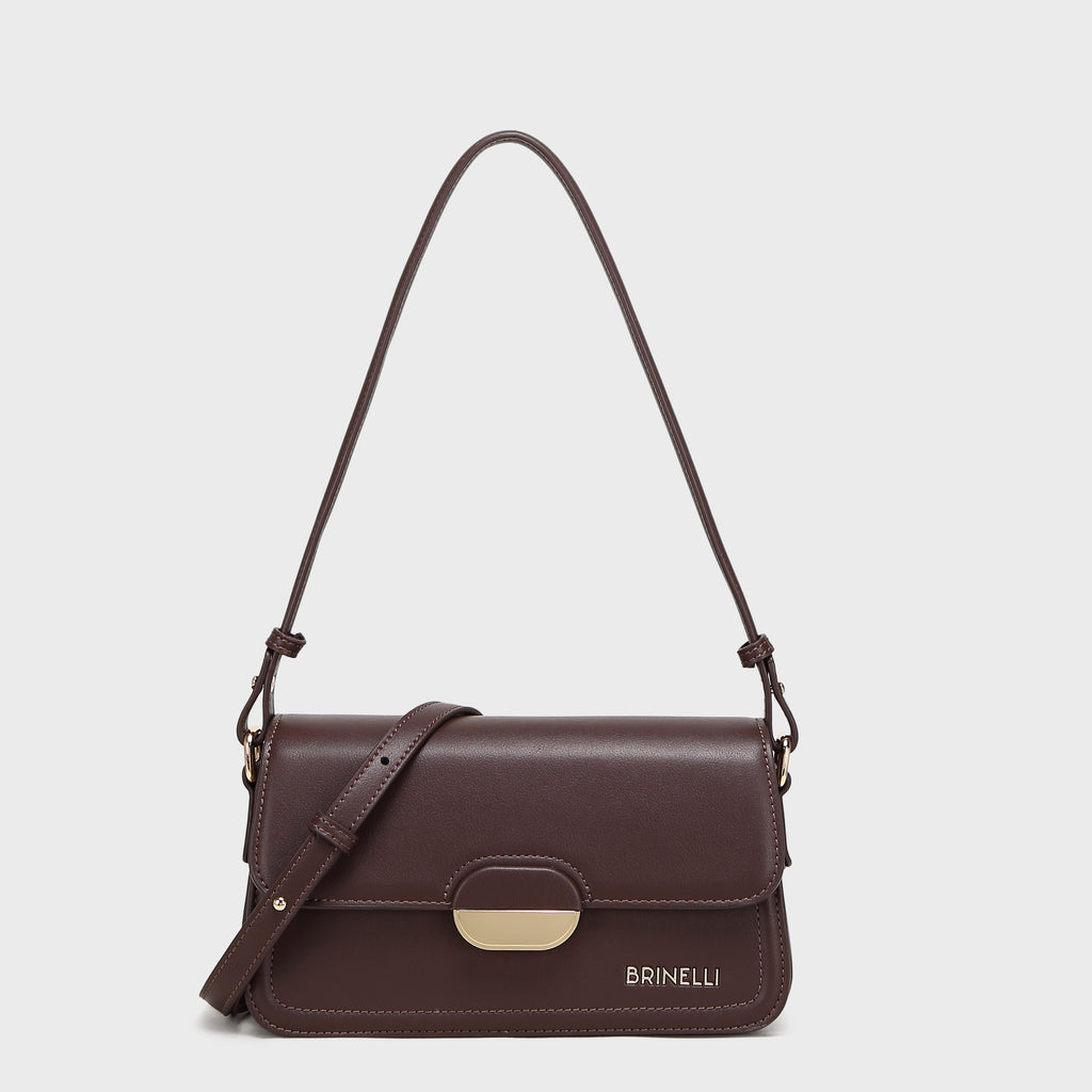 Brinelli Linea Shoulder Crossbody Bag Brown
