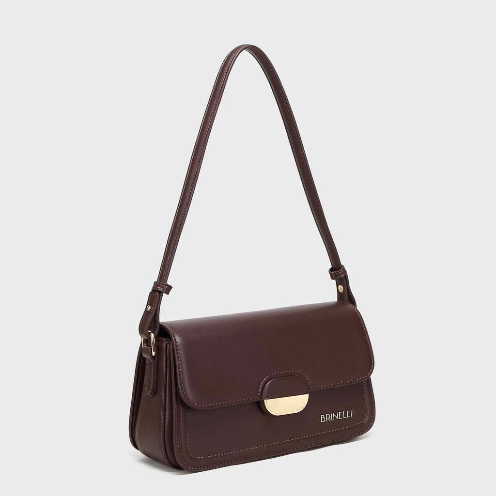 Brinelli Linea Shoulder Crossbody Bag Brown