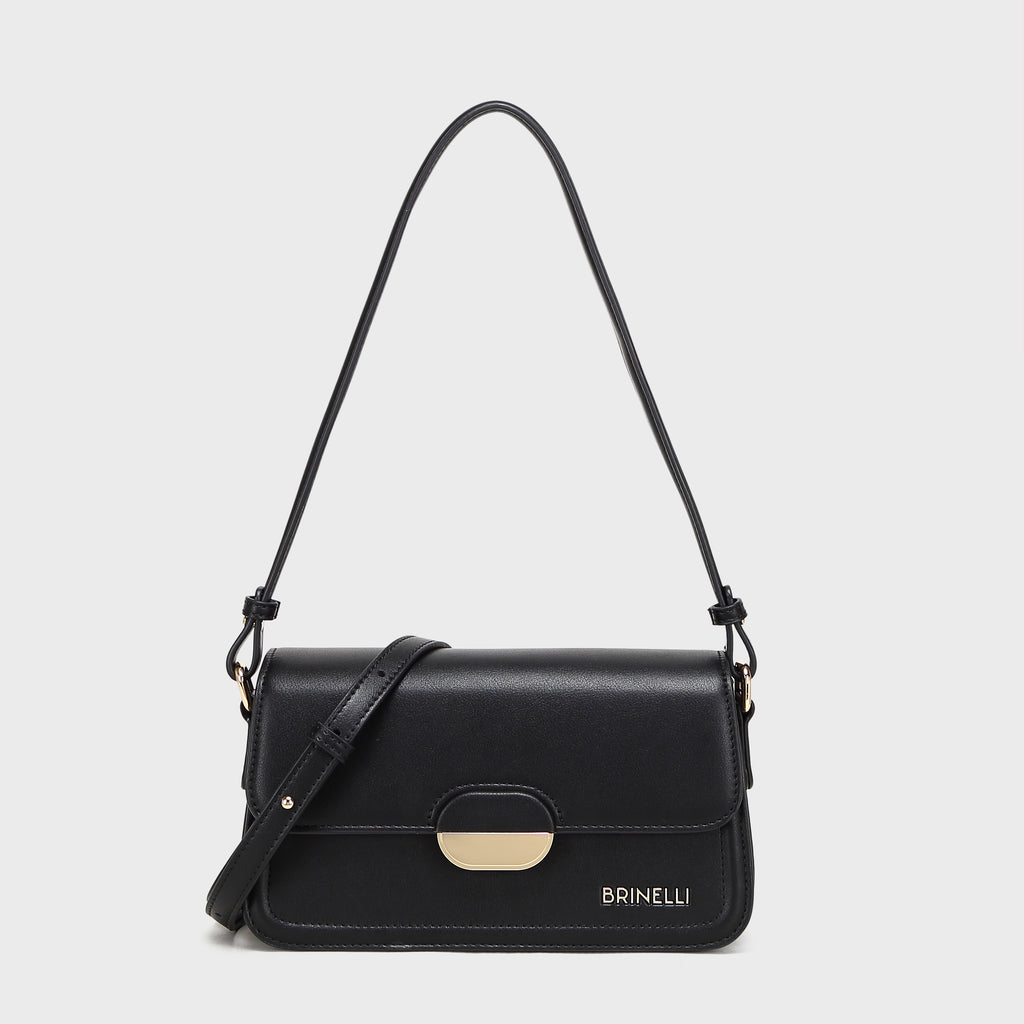 Brinelli Linea Shoulder Crossbody Bag Black