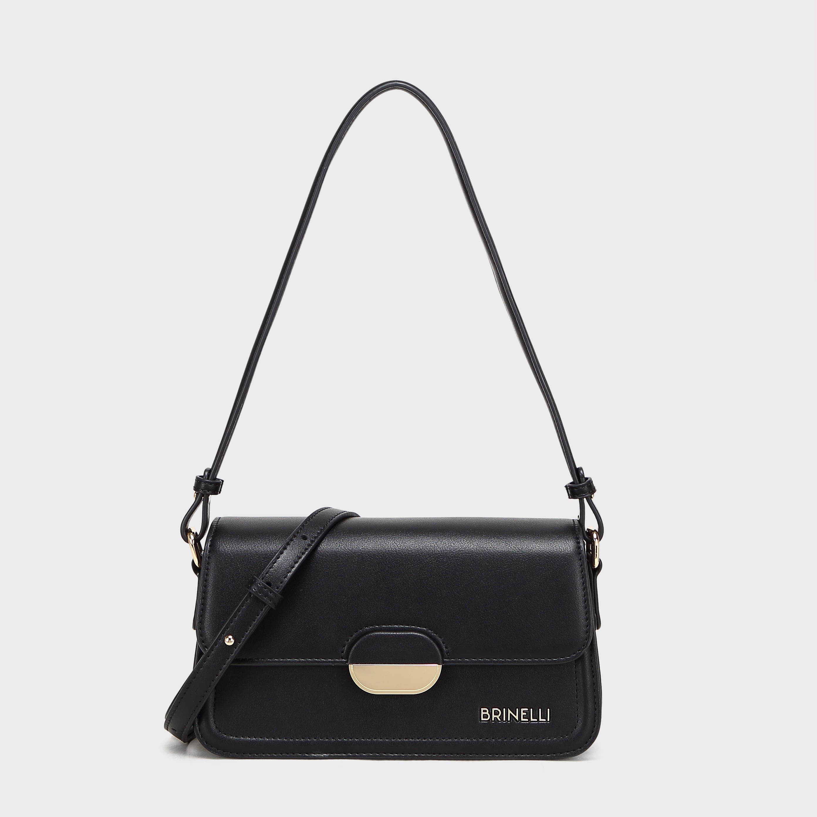 Brinelli Linea Shoulder Crossbody Bag Black