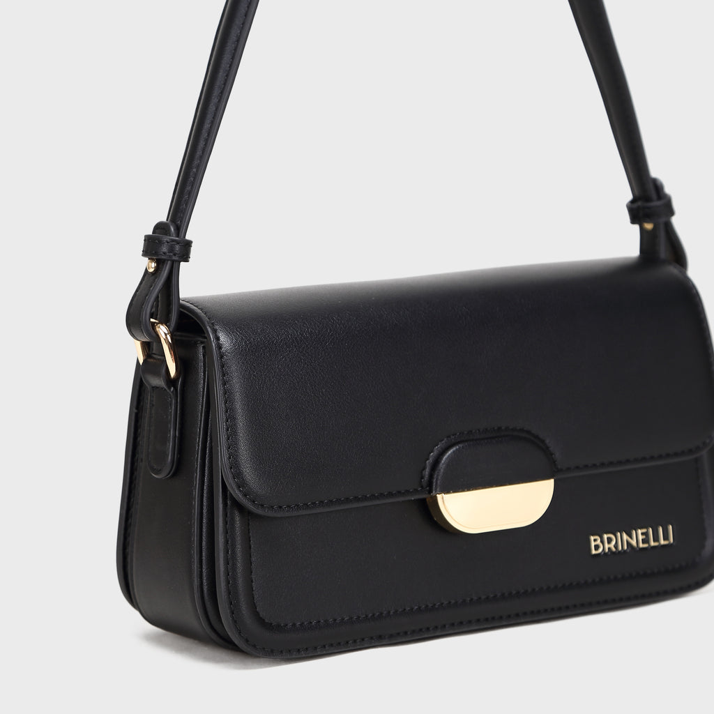 Brinelli Linea Shoulder Crossbody Bag Black