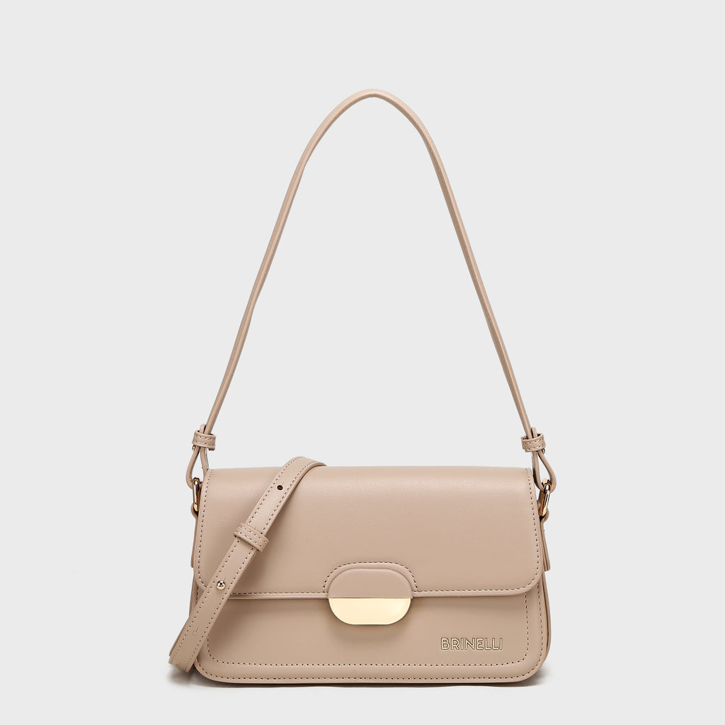 Brinelli Linea Shoulder Crossbody Bag Beige