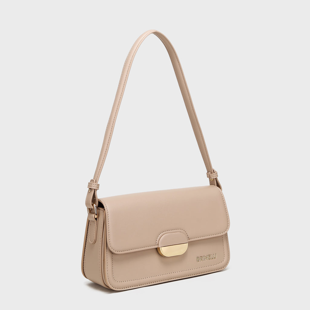 Brinelli Linea Shoulder Crossbody Bag Beige