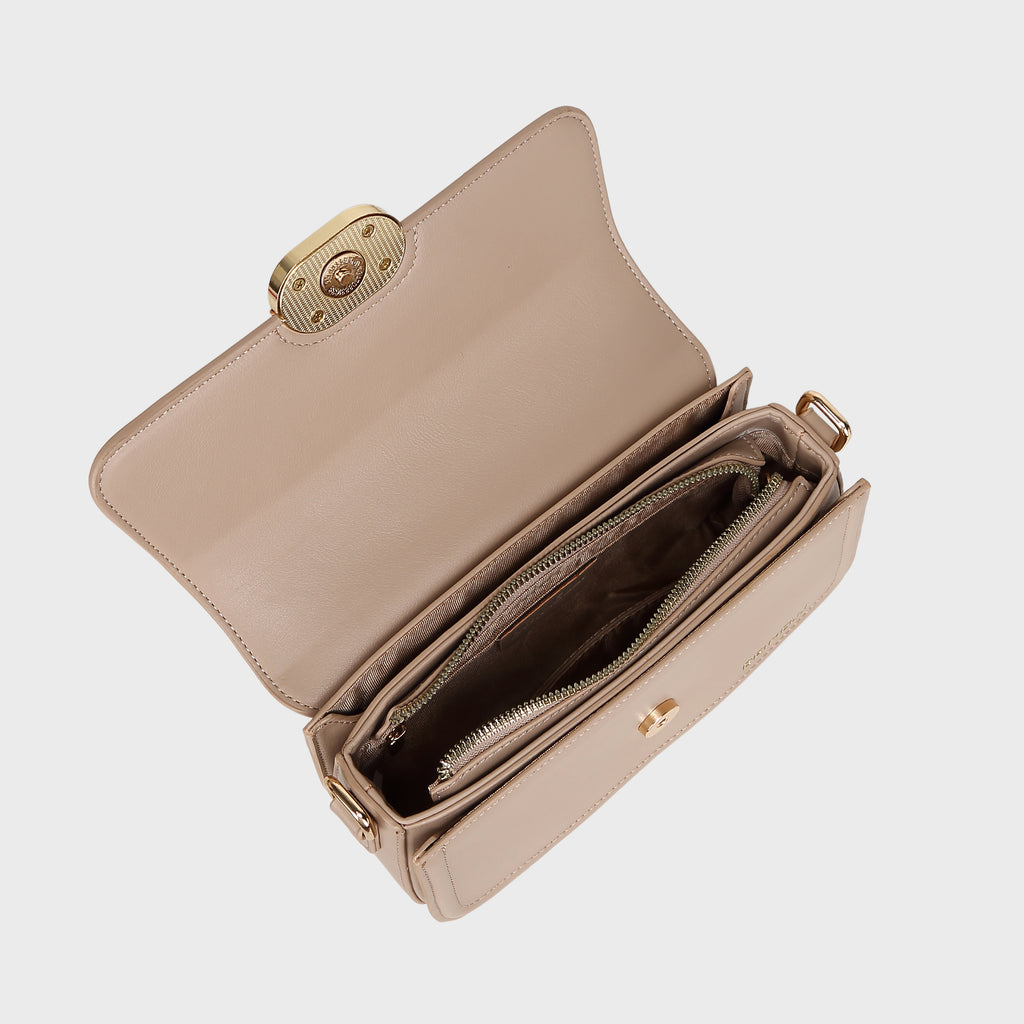 Brinelli Linea Shoulder Crossbody Bag Beige