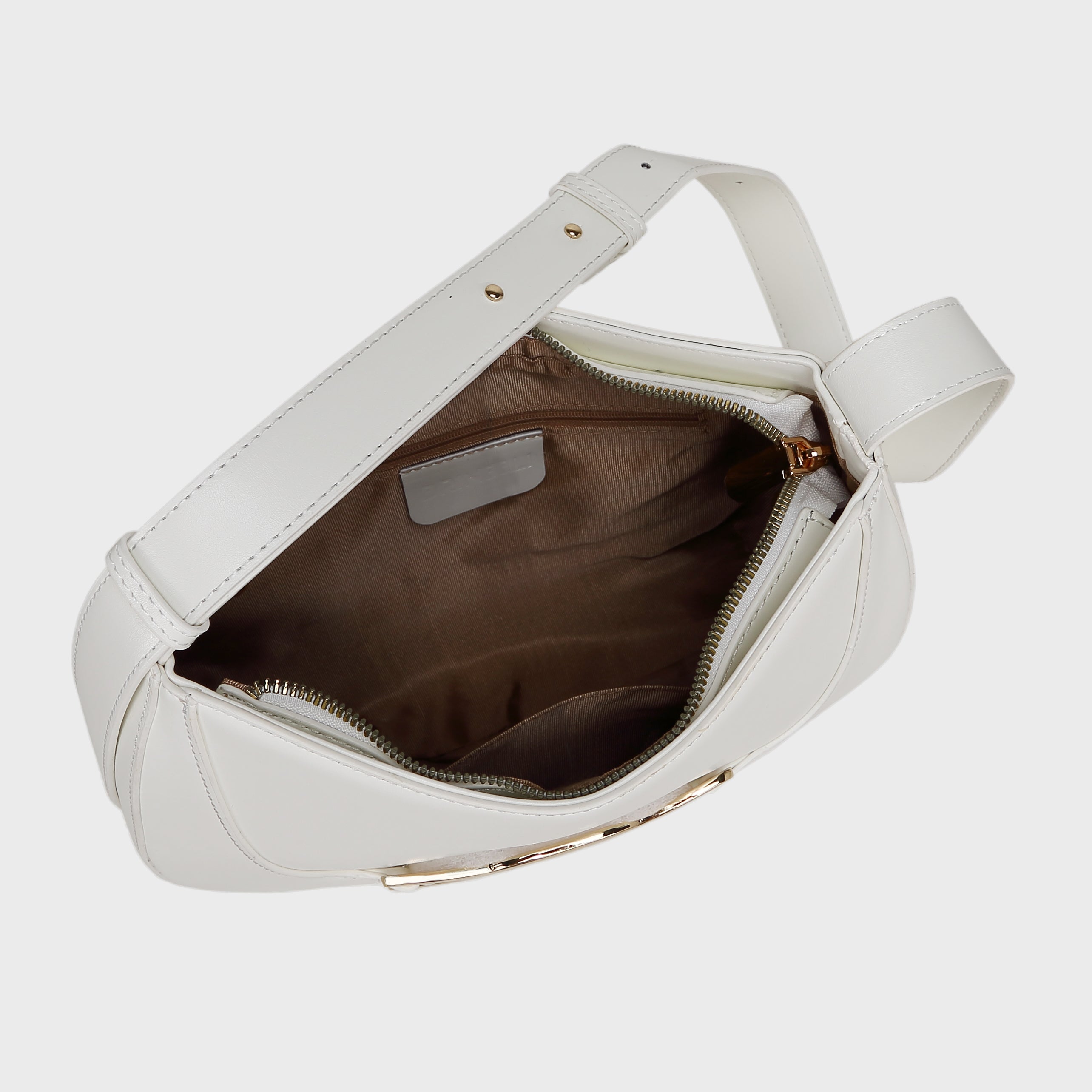 Brinelli Artemis Shoulder Hobo Bag White