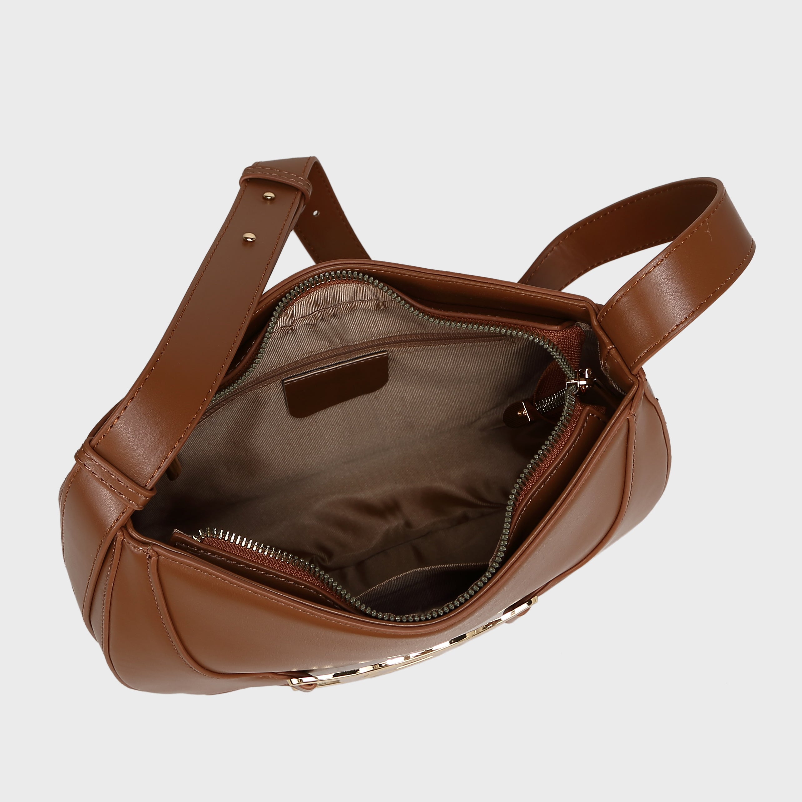 Brinelli Artemis Shoulder Hobo Bag Tan