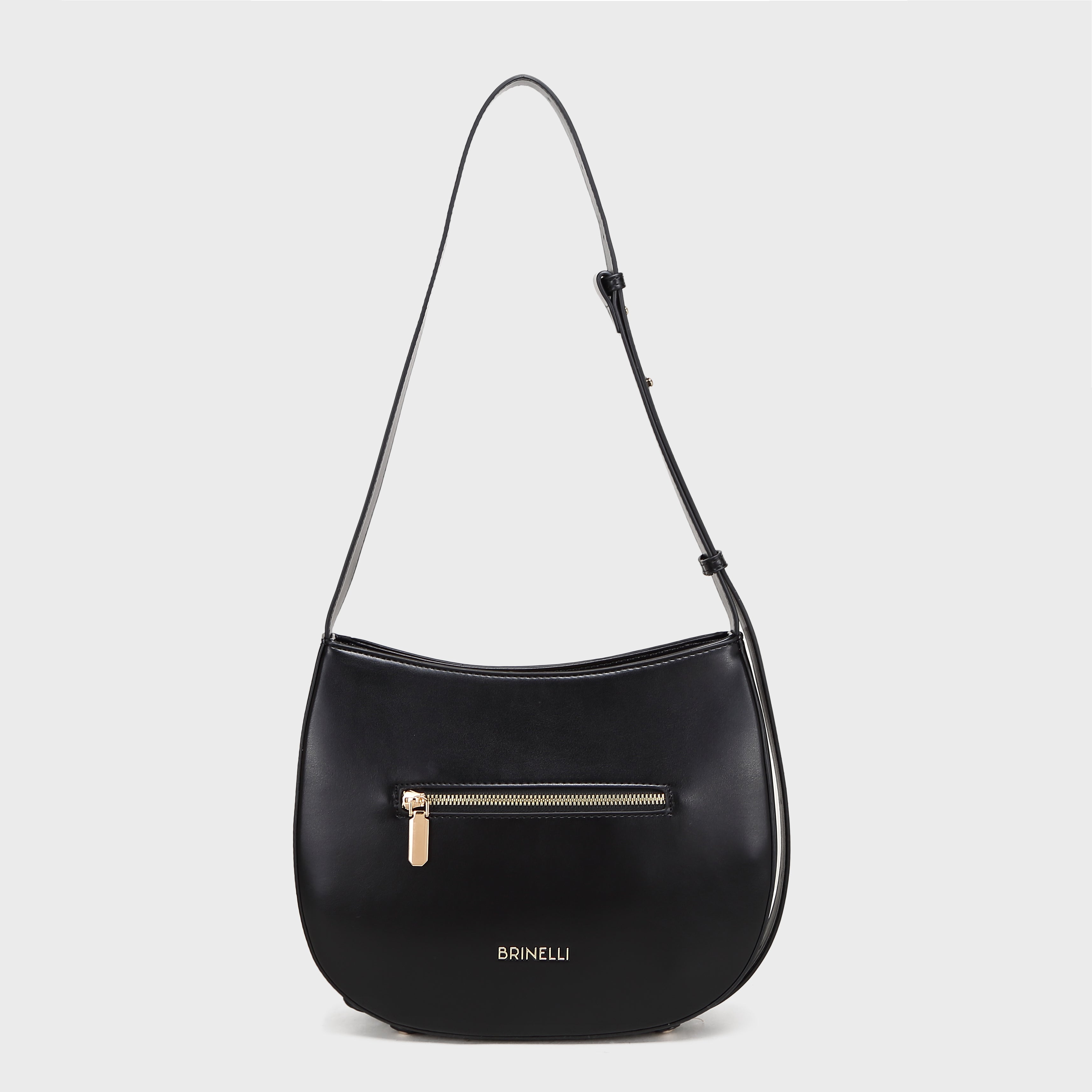 Brinelli Artemis Shoulder Hobo Bag Black