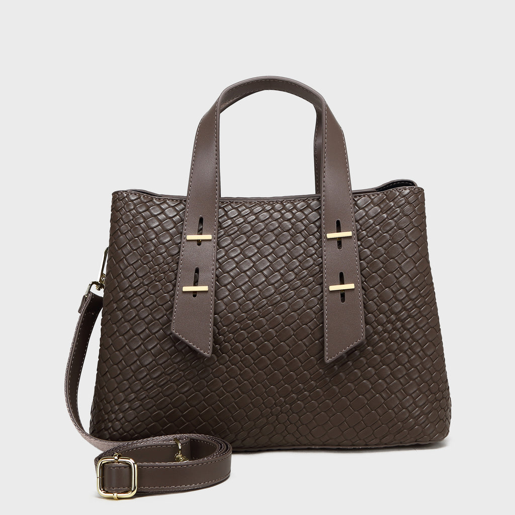 Brinelli Serenity Satchel Tote Bag Taupe