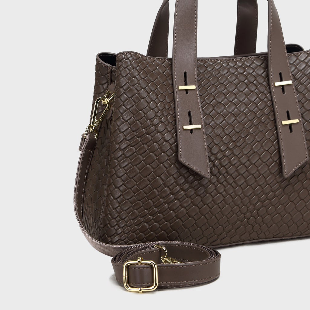 Brinelli Serenity Satchel Tote Bag Taupe