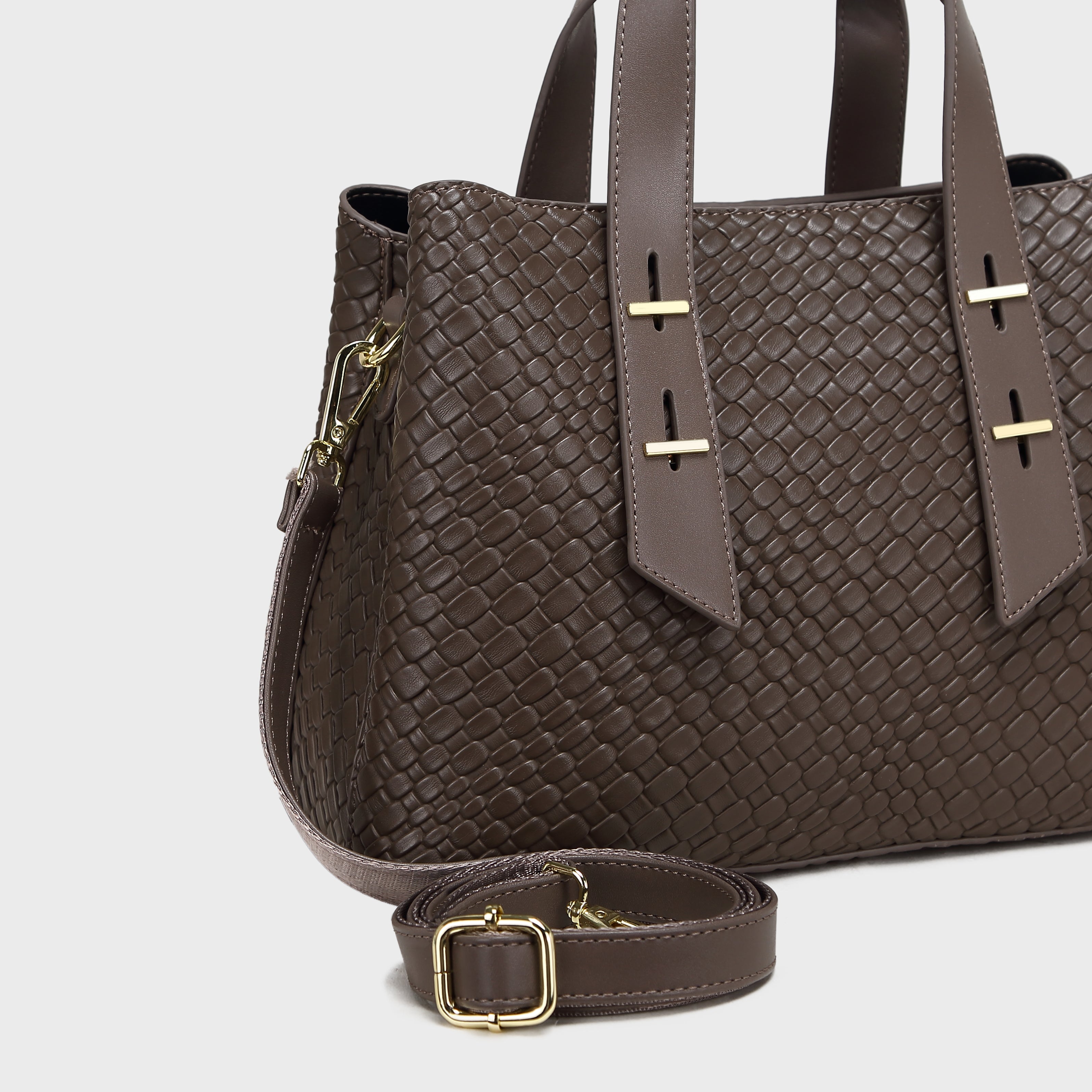 Brinelli Serenity Satchel Tote Bag Taupe