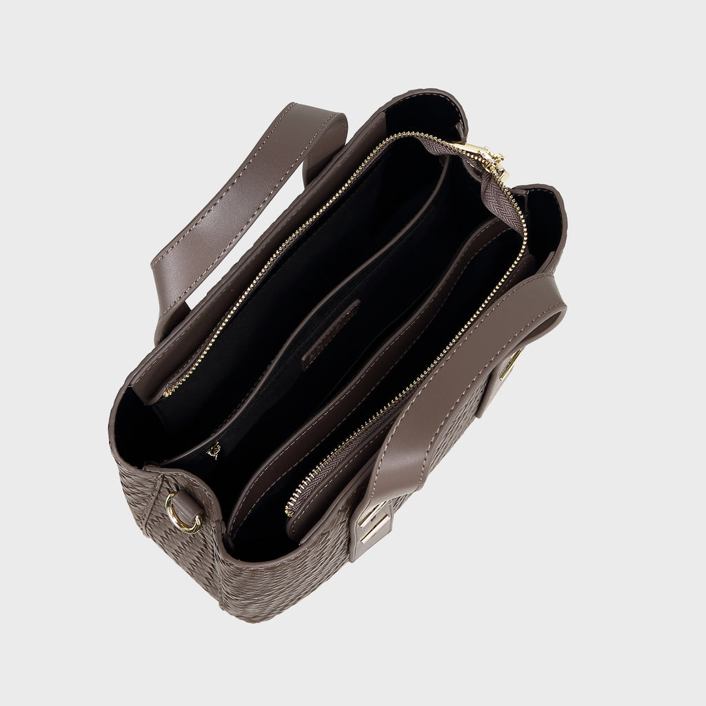 Brinelli Serenity Satchel Tote Bag Taupe