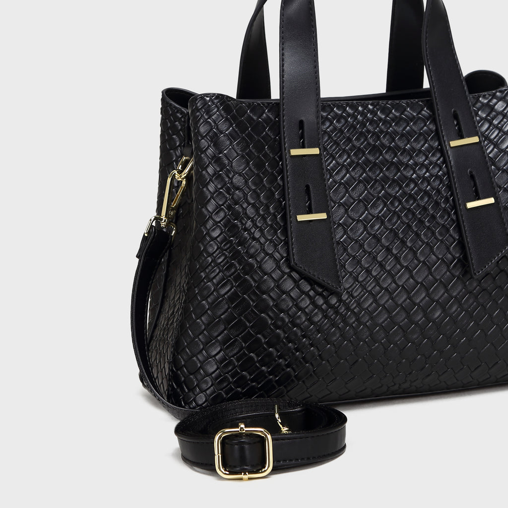 Brinelli Serenity Satchel Tote Bag Black