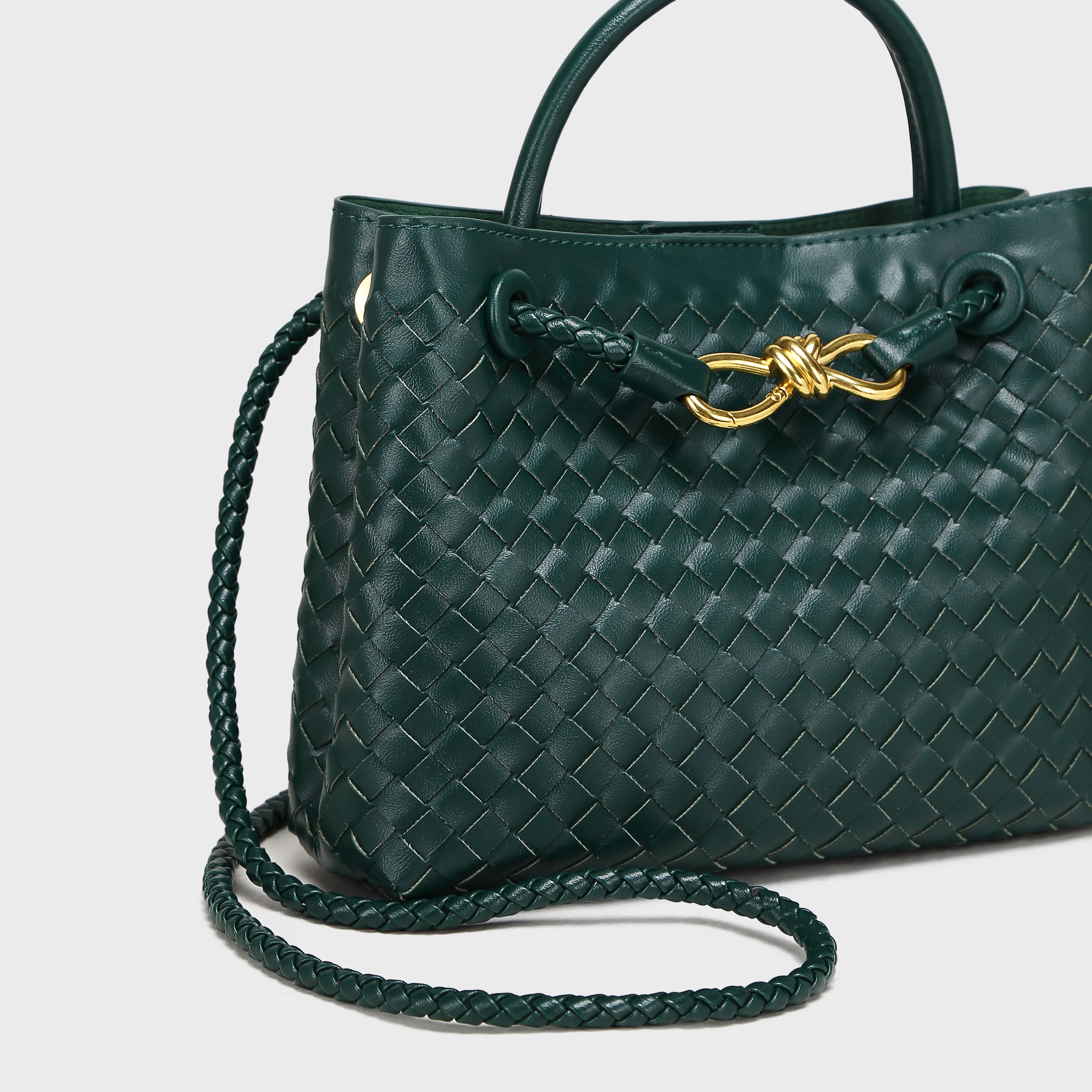 Brinelli Bowknot Satchel Style Tote Green