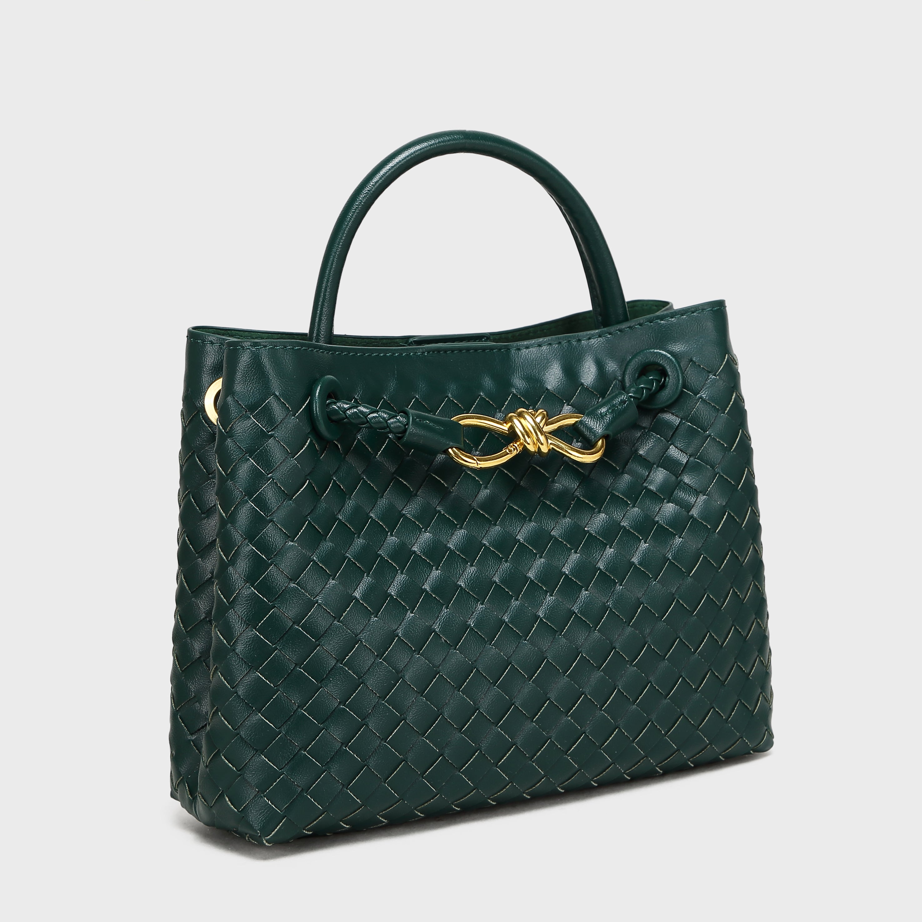 Brinelli Bowknot Satchel Style Tote Green
