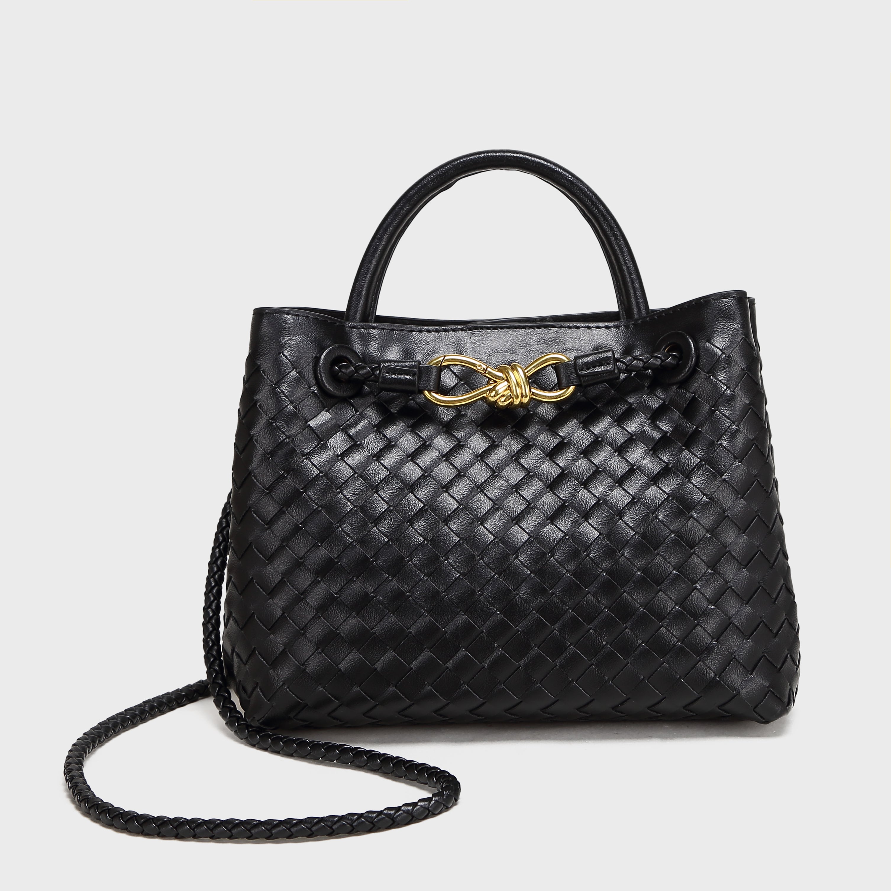 Brinelli Bowknot Satchel Style Tote Black