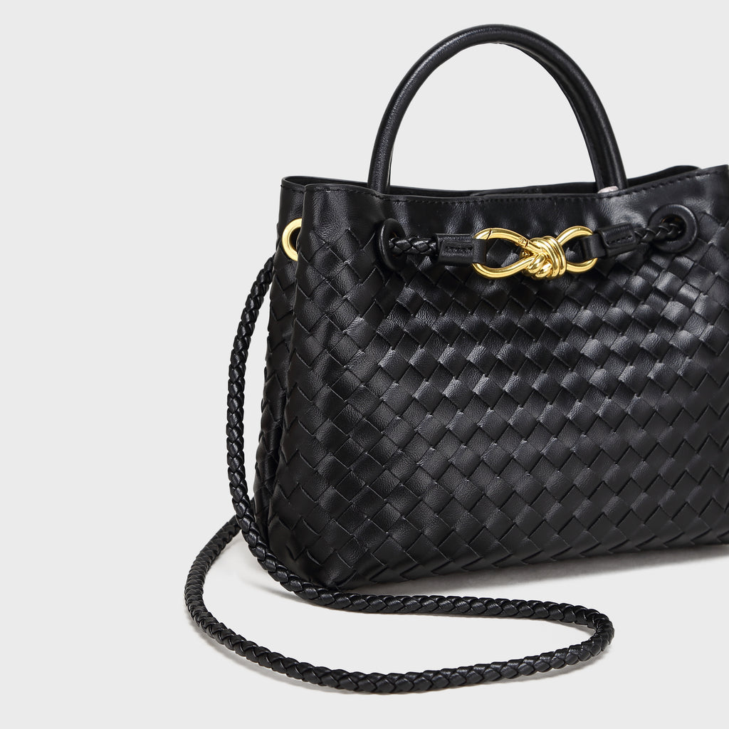 Brinelli Bowknot Satchel Style Tote Black