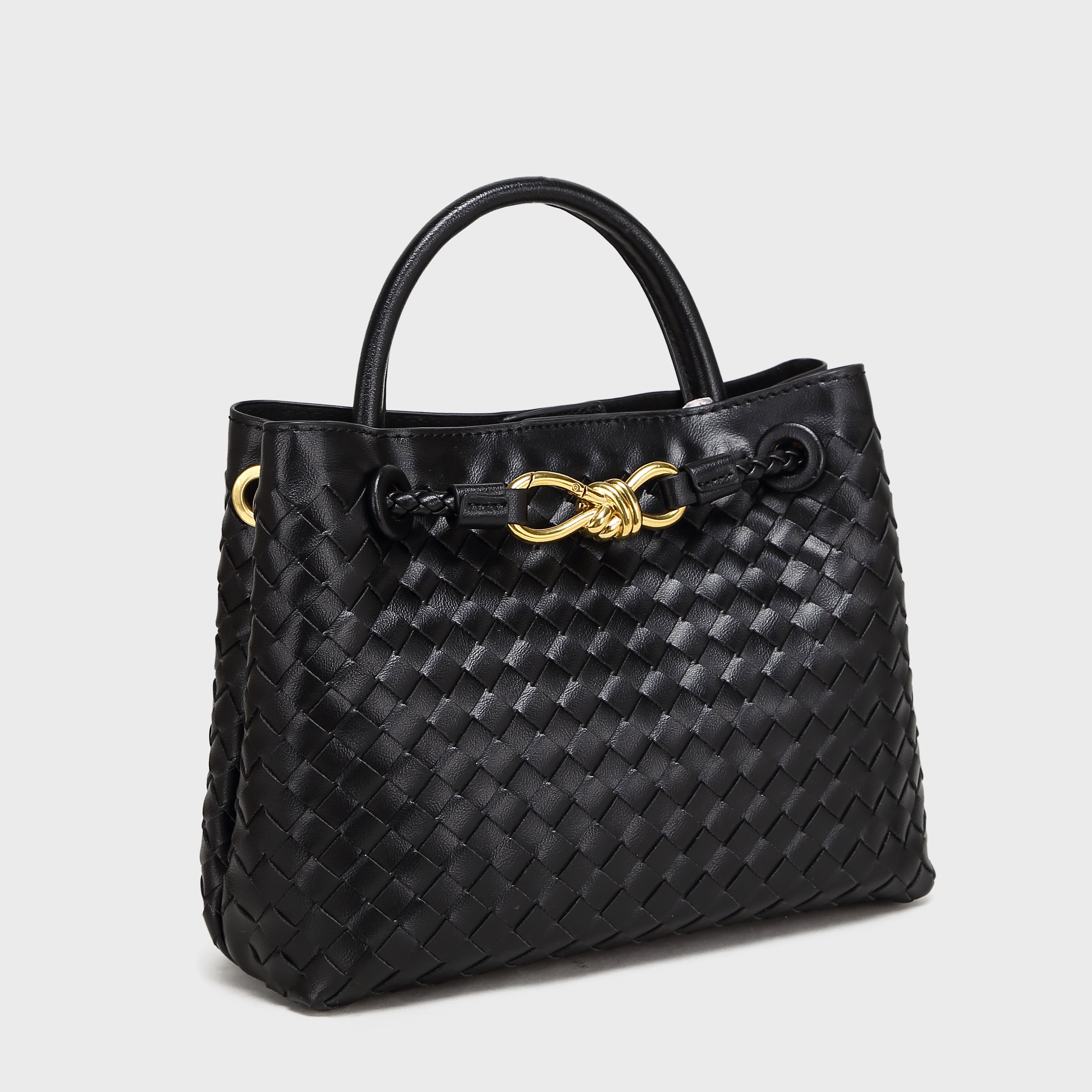 Brinelli Bowknot Satchel Style Tote Black