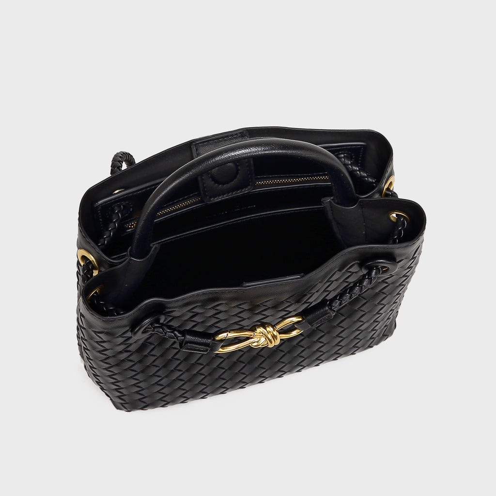 Brinelli Bowknot Satchel Style Tote Black