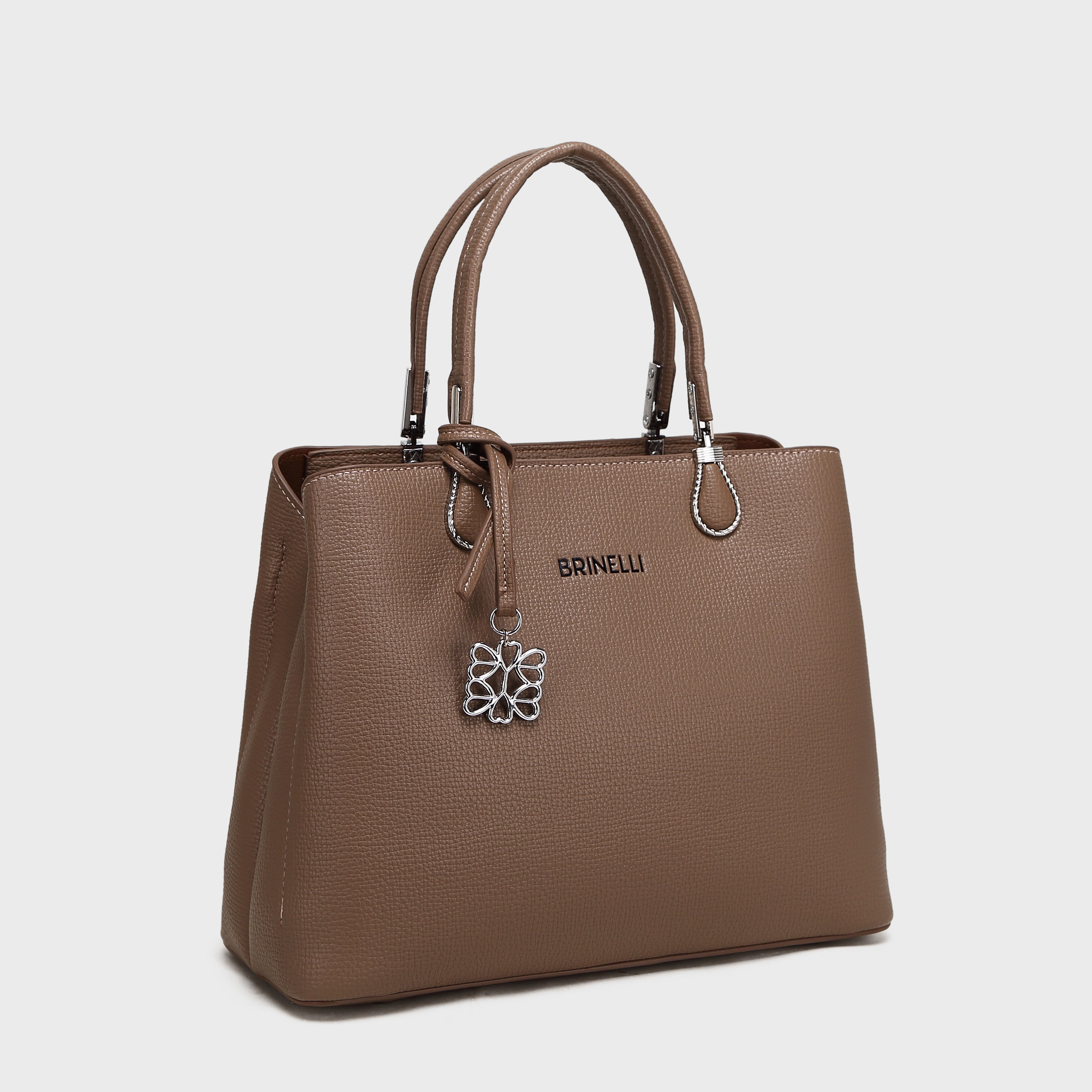 Brinelli Top Handle Tote Bag Brown