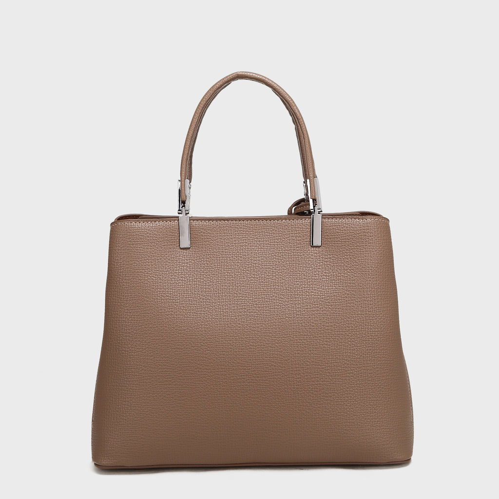 Brinelli Top Handle Tote Bag Brown