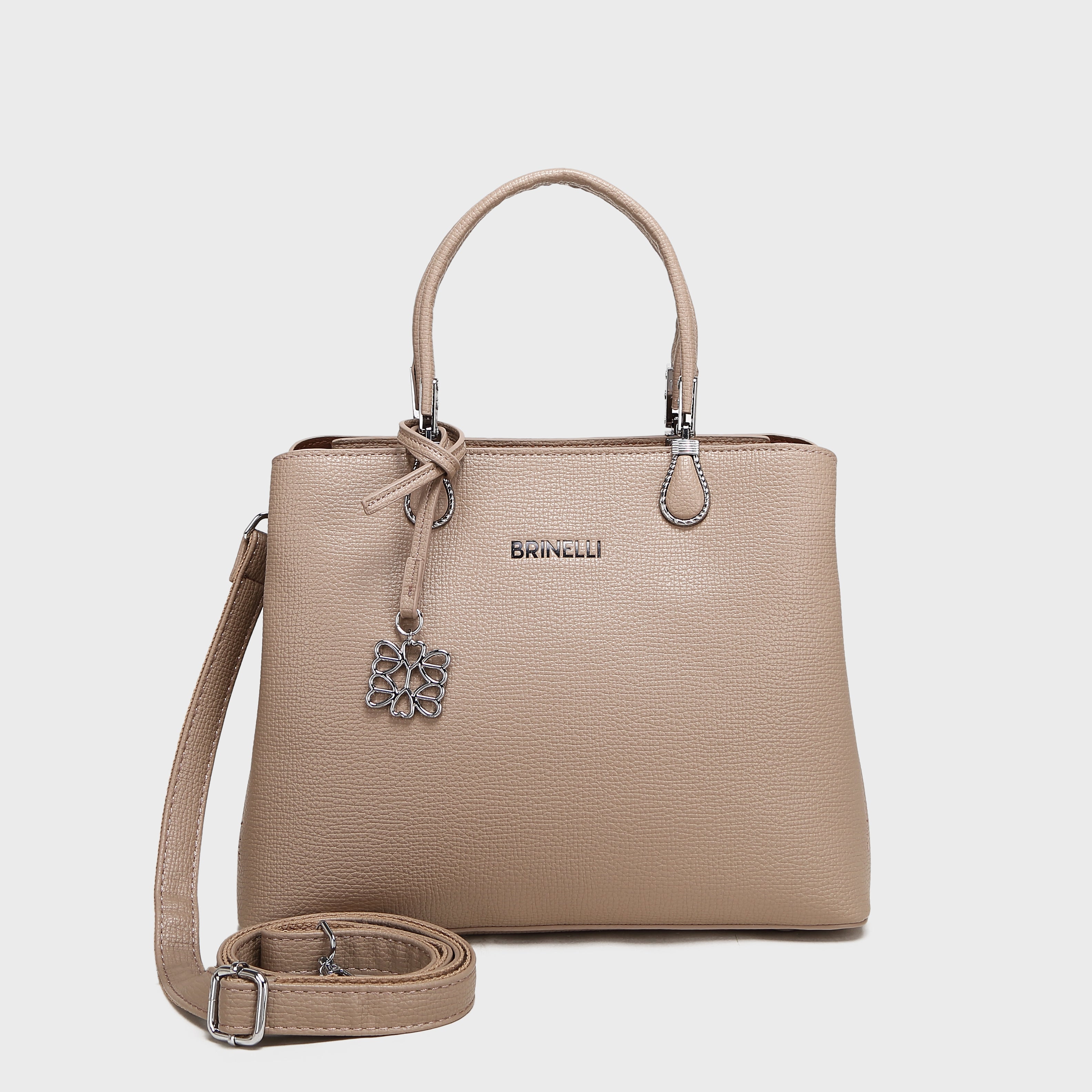 Brinelli Top Handle Tote Bag Beige & tan