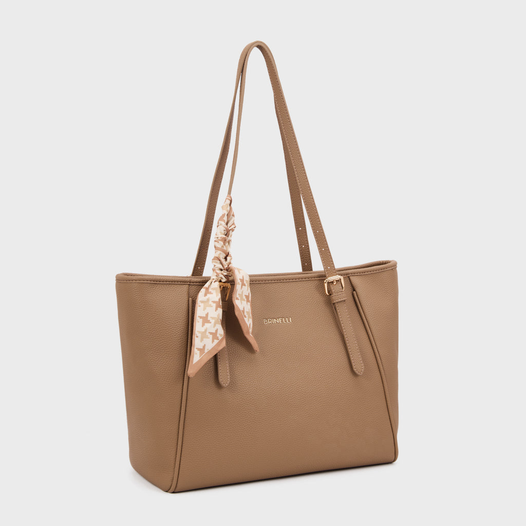 Brinelli Cityscape Tote Bag Beige